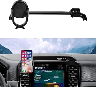 Autorder Car Phone Holder for 2024 2025 2026 Ford Ranger Accessories Phone Mount Cell Phone Automobile Cradles Hands-Free 360 Degree Rotation