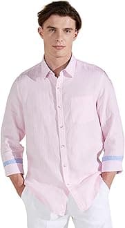 Symbol Premium Men's Pure Linen Solid Casual Shirt (Regular Fit)
