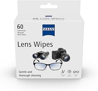 Lens Wipes 60 Count- Pack of 1| Lens Cleaner - Perfect for Spectacles, Eyeglasses, Sunglasses, Camera Lenses, Binoculars and all other lenses