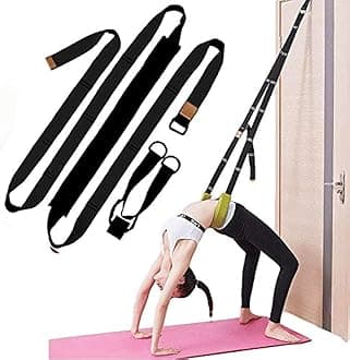 Back bend Assist Trainer - Improve Back and Waist Flexibility, Door Flexibility Stretching Strap, Home equipment for Ballet, Dance, Yoga, Gymnastics, Cheerleading, Splits