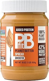 Peanut Butter Spread, 10g Plant Based Protein per Serving, Keto and Vegan Nut Butter, No Palm Oil, No Artificial Sweeteners or Preservatives, 16 oz