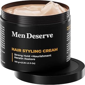 Hair Styling Cream (100g) | Provides Strong Hold & Nourishment | Paraben & Sulphate Free | Non-Greasy Hair Cream for Men With Coconut Oil & Keratin | Hair Cream for Dry and Frizzy Hair