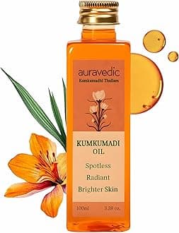 Kumkumadi Oil, 100 Ml. Kumkumadi Face oil for Glowing Skin. Kumkumadi Tailam from kerala.