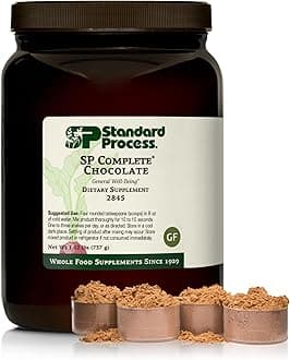 Standard Process SP Complete - Protein Powder with Amino Acids - Aids Muscle Health & Antioxidant Activity - Aids Intestinal & Immune Function - Vegetarian, Gluten-Free & Non-Soy - Chocolate, 26 oz