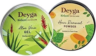 Instant Hair Removal Combo - Hair Removal Powder + Aloevera Gel