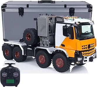 TOUCAN RC HOBBY 1/14 Scale 8x8 Metal RC Off Road Tractor Truck Ar3363 Remote Control Lorry Car Differential Lock Axle 3Speed Gearbox I6S Radio