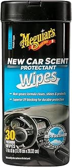 Meguiar's G4200 New Car Scent Protectant Wipes - 30 Wipes