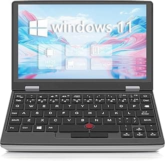 7 inch Mini Laptop, N95 Touchscreen Tablet PC 16GB RAM 512GB SSD Ultrabook Notebook Computer 2.0MP W-11 Pro, Mini HDMI, TF Card - for Office/Travel/Students