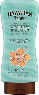 Hawaiian Tropic Silk Hydration Weightless After Sun Gel Lotion with Hydrating Aloe and Gel Ribbons, 6 Ounce