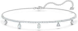 Swarovski Tennis Deluxe Jewelry Collection, Rhodium & Rose Gold Tone Finish, Clear Crystals