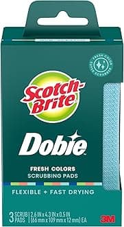 Scotch-Brite Dobie Colors All-Purpose Cleaning Pads, Scours without Scratching, 24 Pads
