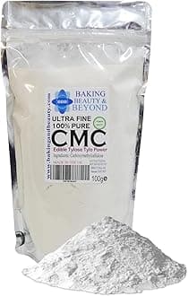 – Baking Beauty and Beyond Powerful Edible Tylose Tylo Pure CMC Powder - Gum Tragacanth Glue Powder for Fondant, Gluten Free Gum Powder Perfect for Cake Frosting, Icing Sugar Paste - 100gm (Pack of 1)