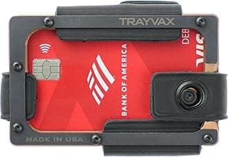Trayvax Contour Minimalist Wallet Tactical Armor Steel Front Pocket RFID, Lite Rose Gold - No Bottle Opener