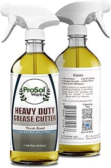 Degreaser Cleaner Heavy Duty Cleaning Spray 16 oz - Kitchen Cleaner for Stubborn Splatters, Stove Top, Grill, Drip Pans, & Oven Cleaner - Safe on All Surfaces - Fresh Scent