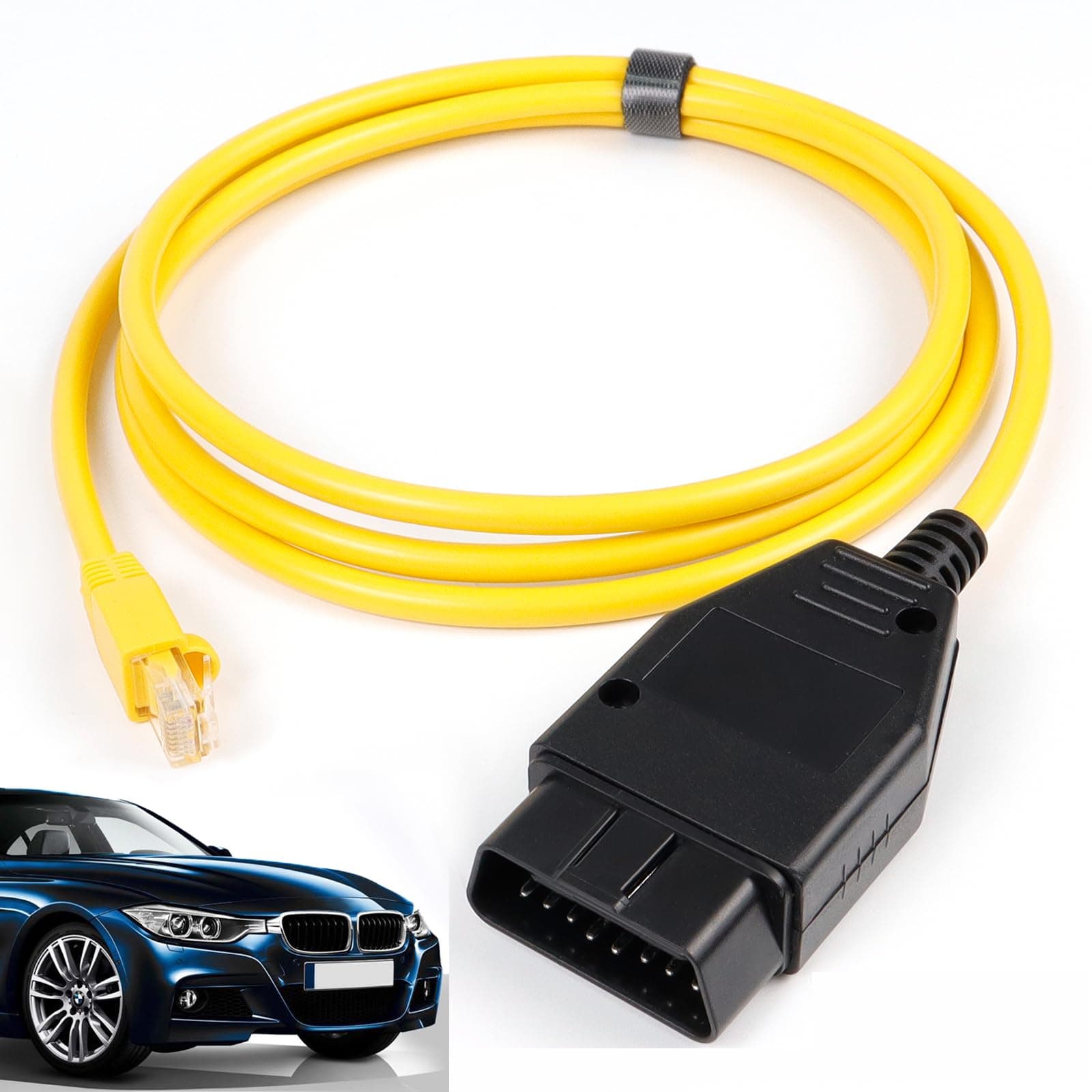 ENET ESYS 2M Ethernet to OBD Interface Cable for BMW F Series - Engine Diagnostic Tool Compatible With I-Sta, ICOM Coding, Rj45 to OBD2, Bootmod3, Bimmercode Programming, Brushing Hidden Data