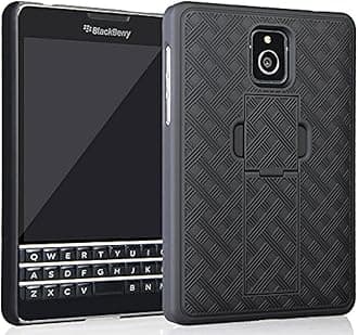 Nakedcellphone Case for AT&T BlackBerry Passport, Black Kickstand Case Slim Hard Shell Cover for AT&T BlackBerry Passport (SQW100-3)