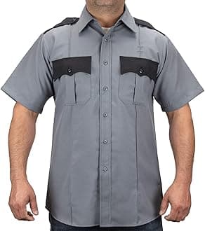 100% Polyester Two Tone Men's Uniform Shirt