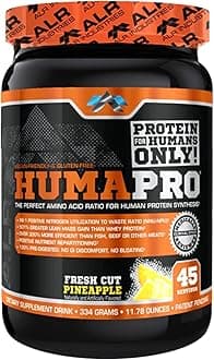 Humapro | Amino Acids Protein Matrix for Humans | 99% Utilization for Lean Muscle | Vegan, Gluten Free | 334g / 45 Servings (Fresh Cut Pineapple)