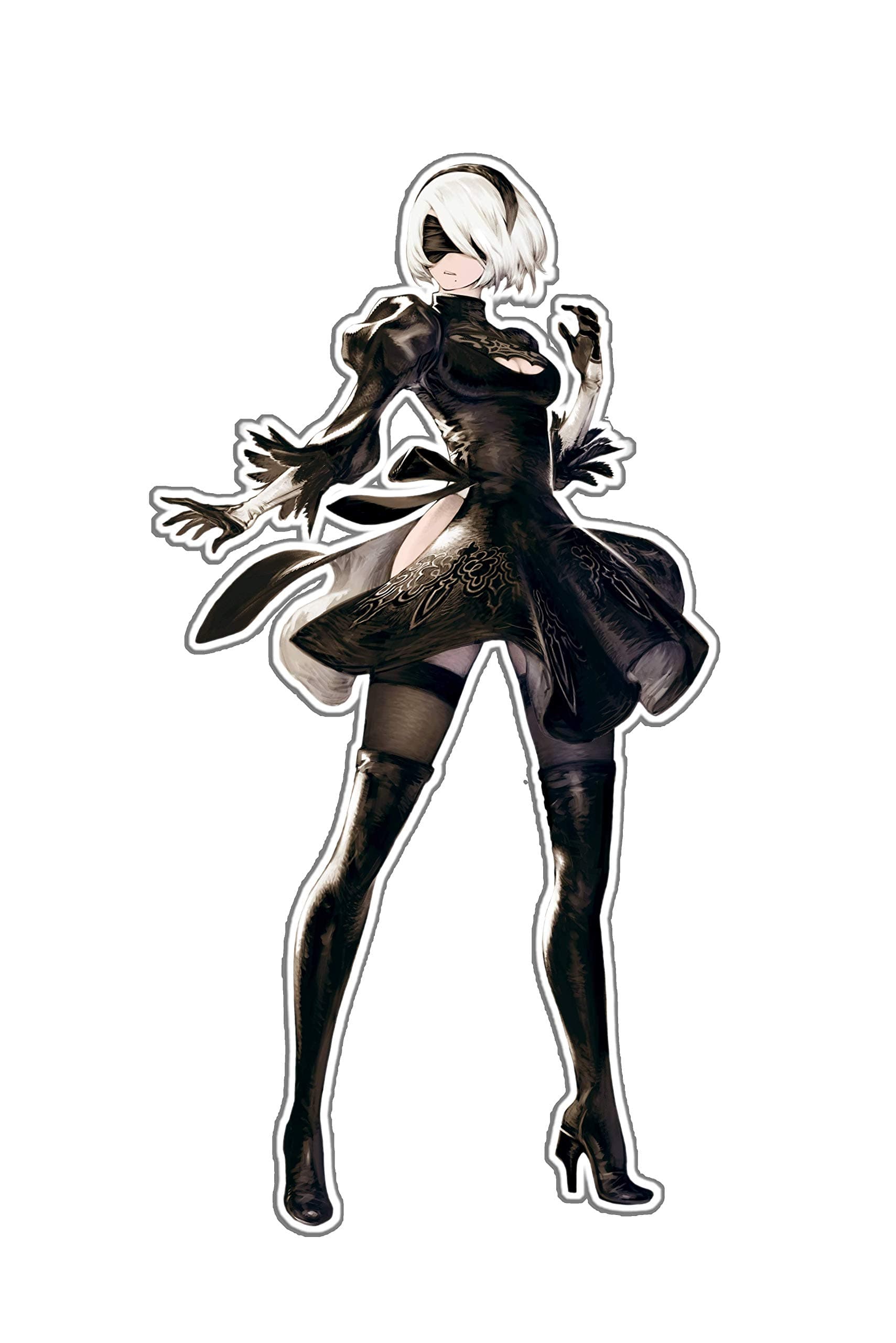 NieR: Automata 2B Decal Sticker 9"