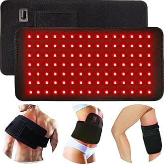 bonodave Red Light Therapy Near Infrared Light Therapy Large Pad for Body Pain Relief Wearable Wrap Waist Back Stomach Muscle Repair, Decrease Inflammation, Recovery, Energy