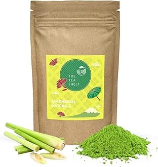 The Tea Shelf, Lemongrass Matcha Green Tea | 100% Authentic | Flavourful Superfood - 10gms