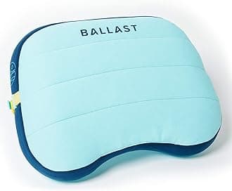 Ballast Beach Pillow - Inflatable Pillow for Beach, Camping, and Outdoor Relaxation - 14" x 11" (Tropical Blue)