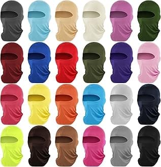 Tarpop 24 Pieces Ski Mask Balaclava Face Mask Full Face Cover for Men Skiing, UV Protection