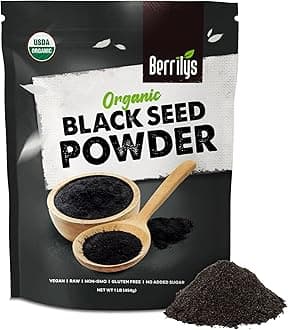 Organic Black Seed Powder | Premium Black Cumin Powder, Pure and Natural, Perfect for Smoothies, Baking, and Cooking, High in Antioxidants and Nutrients, Non-GMO, Gluten-Free, Vegan | 16 oz