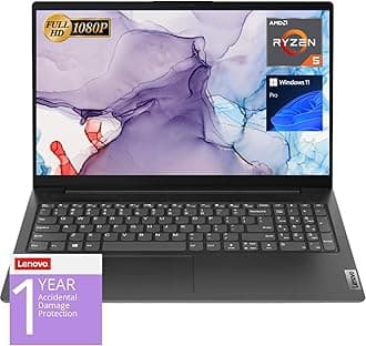 V15 Laptop, 15.6" FHD Display, AMD Ryzen 5 5500U Hexa-core Processor (Beat Intel i7-1065G7), 16GB RAM, 1TB SSD, HDMI, RJ45, Numeric Keypad, Wi-Fi, Windows 11 Pro, Black