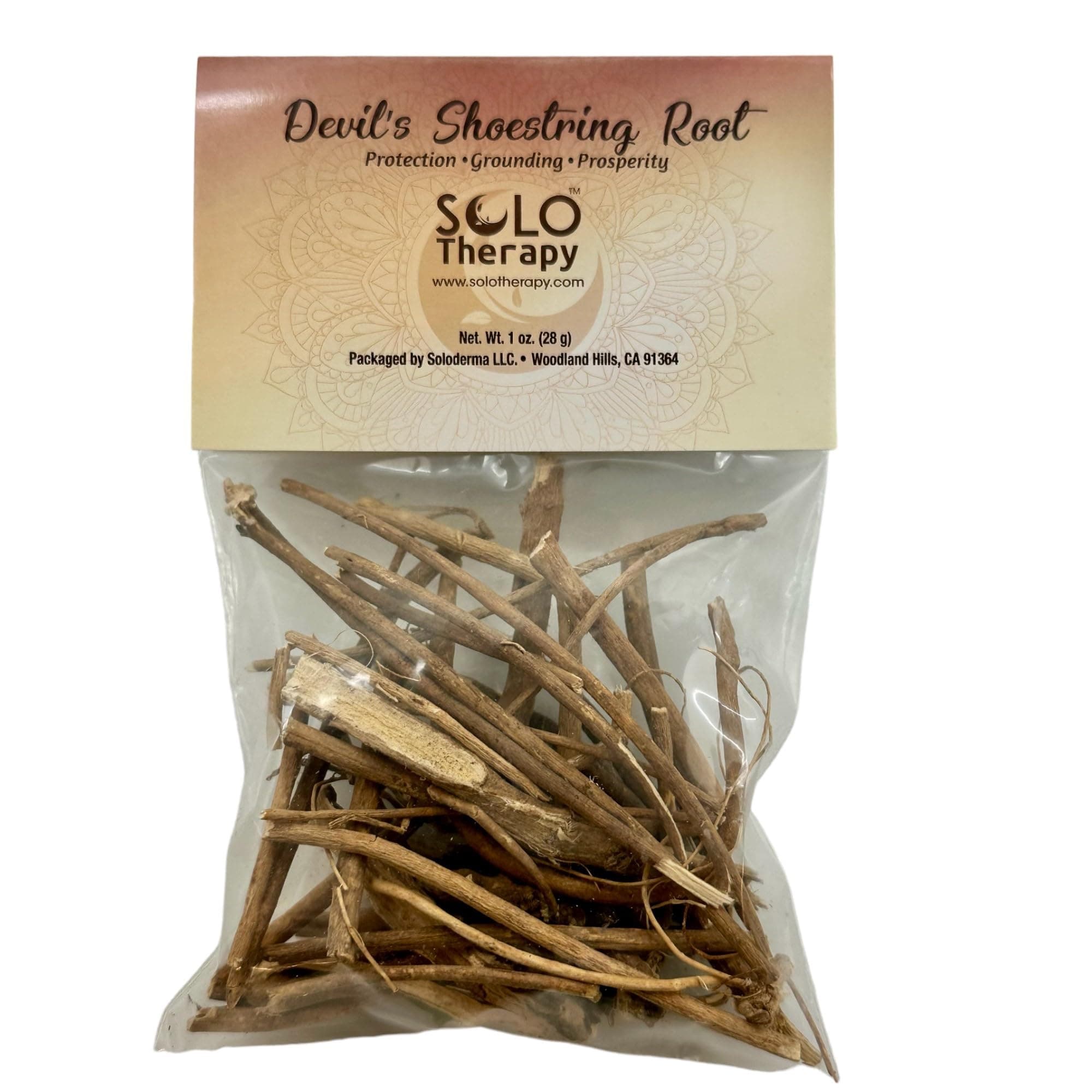 Solo Therapy Devil's Shoestring Root - 28 Grams, Devils Shoe String Herb, Devil's Shoestring Herb, Love, Protection (Devil's Shoestring Root)