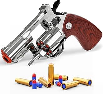 Toy Gun-Soft Bullet Western Cowboy Prop Revolver Gun Plastic Play Guns Pistol for Kids Boys Age 8+ Foam Blaster CS Toy Rifle Sniper Small Hand Gun Cosplay Shoot Games