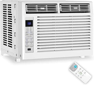 ZAFROA8506W-6K Air Conditioner Window Mounted Room AC Unit, 6000 Btu Cools up to 250 Sq. Ft, White