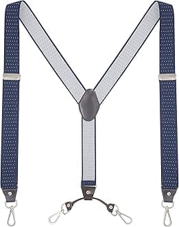 Men's Suspenders with Swivel Hooks and Adjustable Braces, Suitable for Heavy Duty, Big and Tall