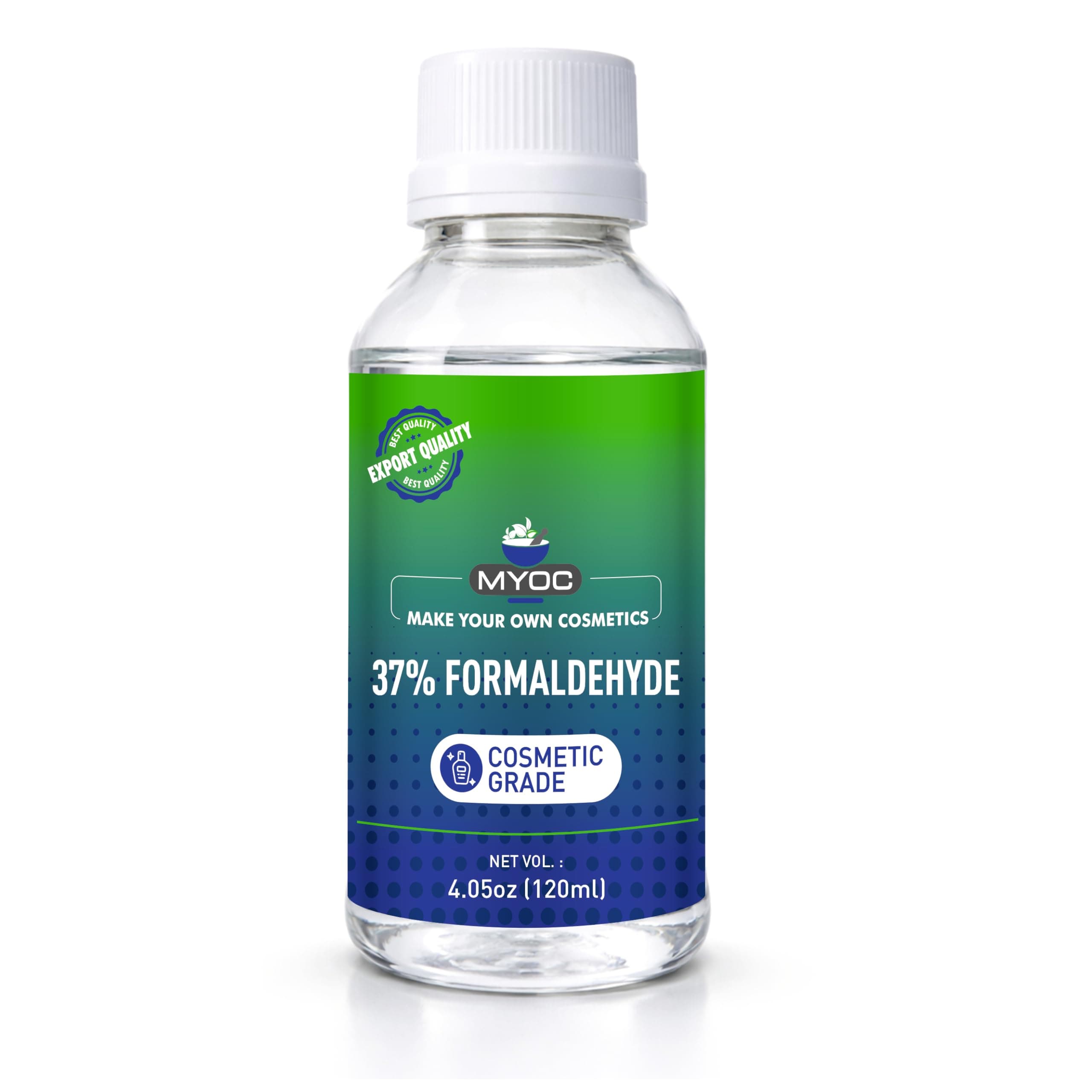 Formaldehyde Solution (120 ml / 4.05 fl oz) - Cosmetic Grade Preservative & Technical Ingredient for Professional DIY Formulations