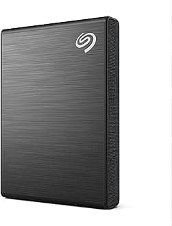 One Touch SSD 1TB External SSD Portable – Black, speeds up to 1030MB/s, 6mo Mylio Photo+ subscription, 6mo Dropbox Backup Plan​ and Rescue Services (STKG1000400)