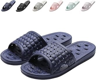 Shower Shoes Quick Dry Non-Slip Bathroom Slippers for Men Women Dorm Home Slides