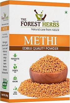 THE FOREST HERBS Natural care from nature 100% Organic Fenugreek Methi Powder For Hair - 100 Grams