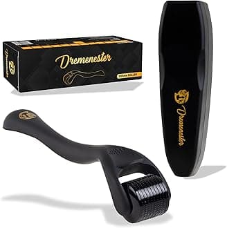 Derma Roller for Body, Hair and Sculp, 540 Titanium Microneedle Dermal Skincare, Microneedling Roller for Men and Women with Storage Case (0.25mm)