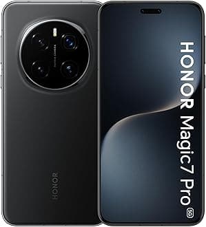 Magic 7 Pro 5G Black 12GB RAM 512GB Dual SIM With Free Honor Watch 4, Honor choice S7 earbuds & 6 Month 360° Damage Protection* - UAE Version (UAE Type Approved)