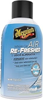 Meguiar's Whole Car Air Refresher, Odor Eliminator Spray Eliminates Strong Vehicle Odors, Summer Breeze 2 Oz Spray Bottle
