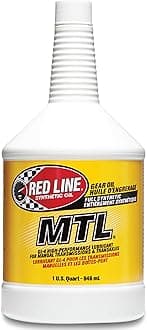 Red Line (50204-12PK) SAE 75W80 API GL-4 Manual Transmission and Transaxle Lubricant - Car Gear Oil (12 PK Case)