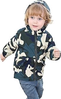 Volunboy Toddler Boys Windbreaker Casual Outerwear Kids Lightweight Zip Hooded Jacket Baby Cute Dust Coat