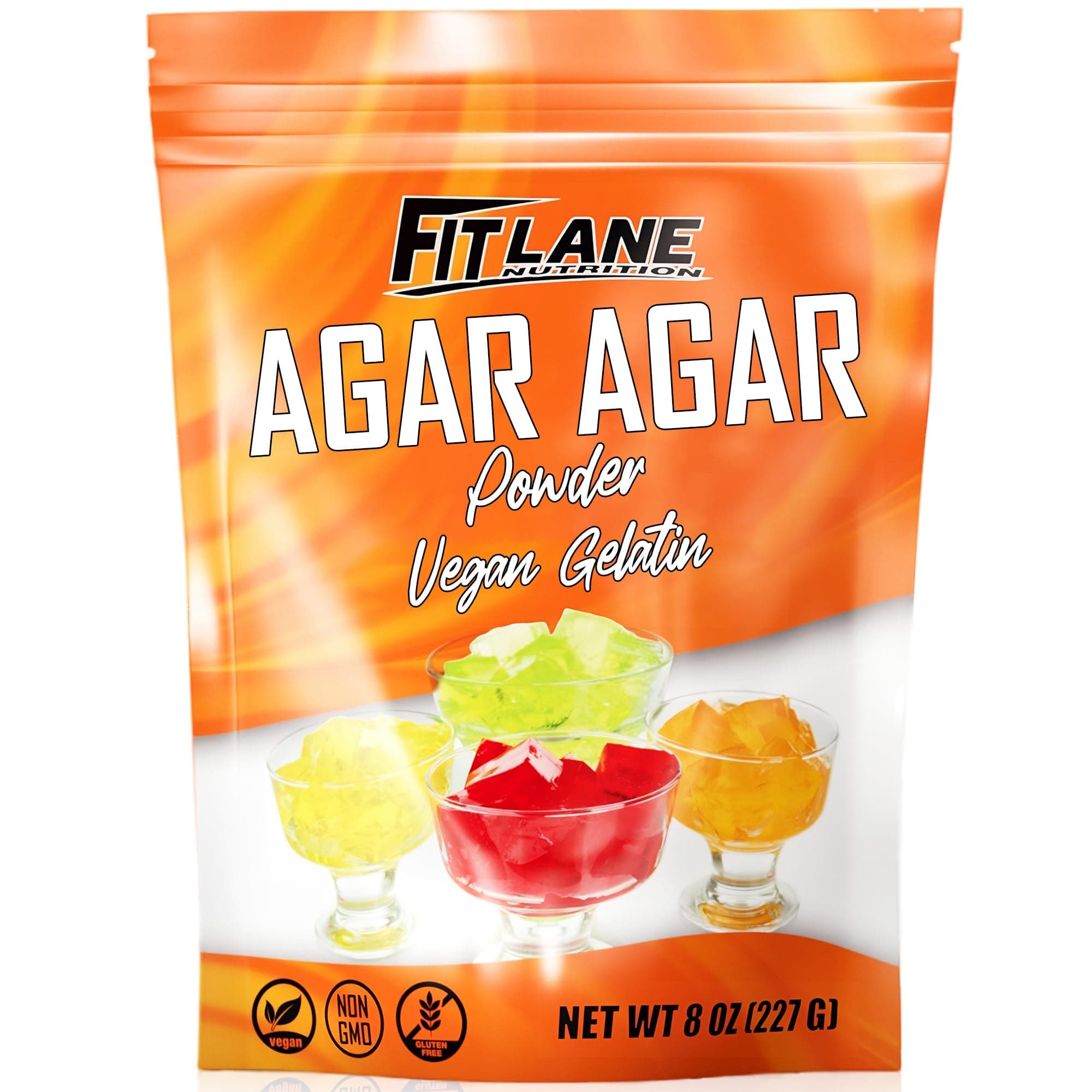- Agar Agar Powder 8oz - Vegan Gelatin Ingredient Unflavored - For Use in Baking, Vegetarian Jello, DIY Petri Dishes, as a Thickener and Gummy Candy Mixes – Nutrient Rich - by Fit Lane Nutrition