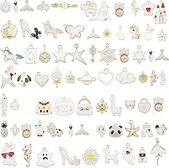 30pcs Mixed Enamel Charms Pendants for Jewelry Making Bulk lot Necklace Earrings Bracelet Craft Findings