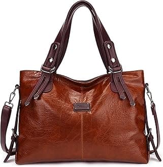 Handbags and Purses for women Vegan Leather Tote Bag for Women Satchel Shoulder Bags Travel Purse with Compartments