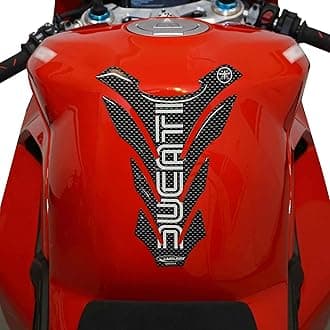 labelbike - 3D Sticker Motorcycle Tank Pad Protection and Decoration in Resin Compatible with Ducati Old Style