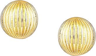 Gehena by Estele Golden Non Precious Base Metal Stud Earrings for Women (5010002-IG)