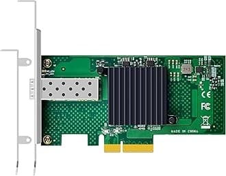 GLOTRENDS ST7315 1-Port 10Gb SFP+ Ethernet Network Card with Intel 82599EN Controller, PCIE 2.0 X4 Interface, Support Windows 11/10/Windows Server/Linux/ESX/VMware ESXi(Not Support Mac OS)