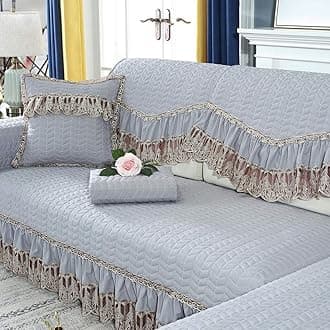 Sofa Cushion Non Slip,Sofa Cushion Non-Slip Modern Home Sofa Cover Four Seasons Universal@Gray_90*160Cm(1Pcs)