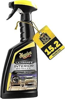 Meguiar's Ultimate Interior Detailer, 15.2 Oz - Protect and Enhance Your Interior with this All-In-One-Cleaner and UV Protectant - Perfect for Car Interior Maintenance with a Non-Greasy, Satin Finish